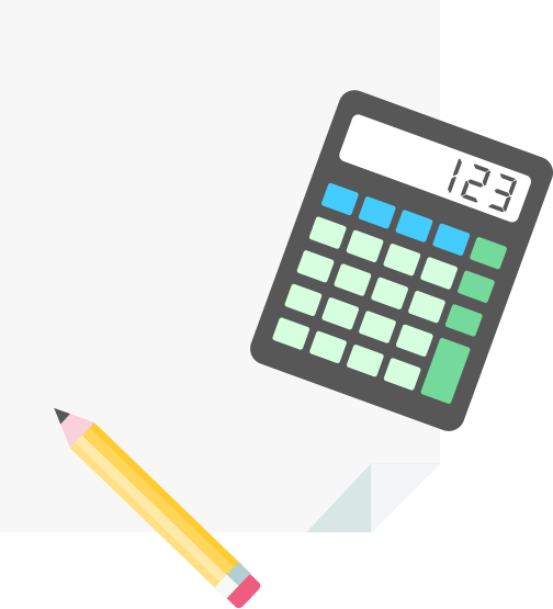 Blank paper with a calculator and pencil | Adulting budget with Goodbudget