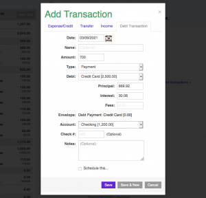 Credit Card Payments | Goodbudget